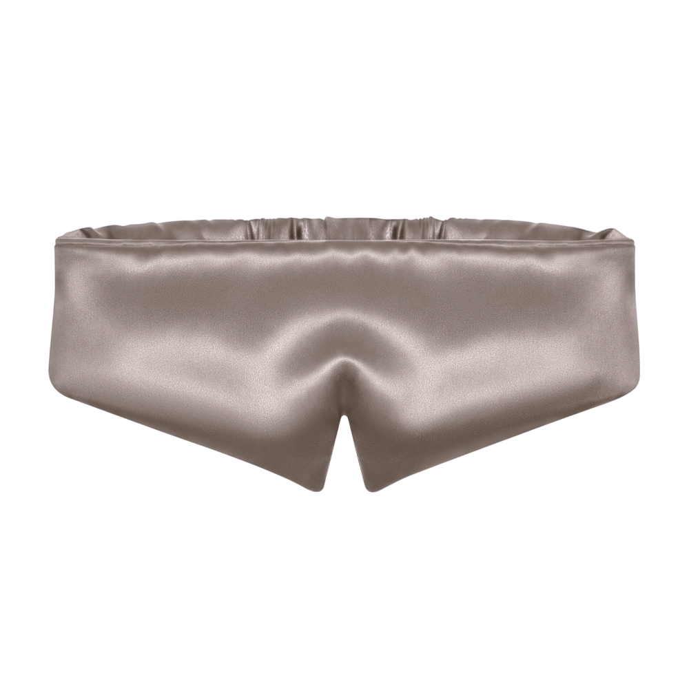 MON MOU Pure Silk³ Mask Taupe - Шовкова маска для сну та відпочинку
